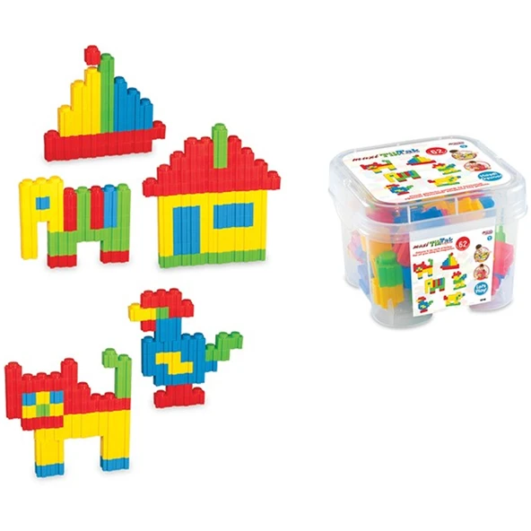 Dede Oyuncak Maxi Tik-Tak Küçük Boy Box 62 Parça ürün görseli 1