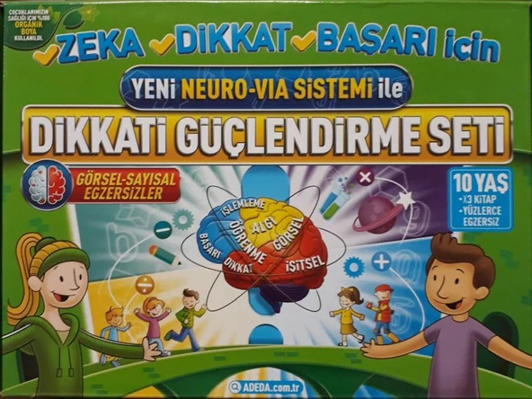 Dikkati Güçlendirme Seti  4. Sınıf – 10 Yaş-Neuro-Via ürün görseli 1
