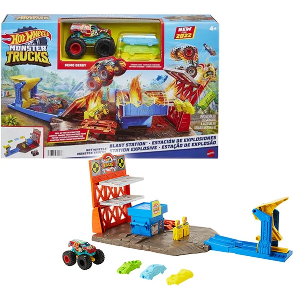 Hot Wheels Monster Trucks Patlama İstasyonu Oyun Seti ürün görseli 1