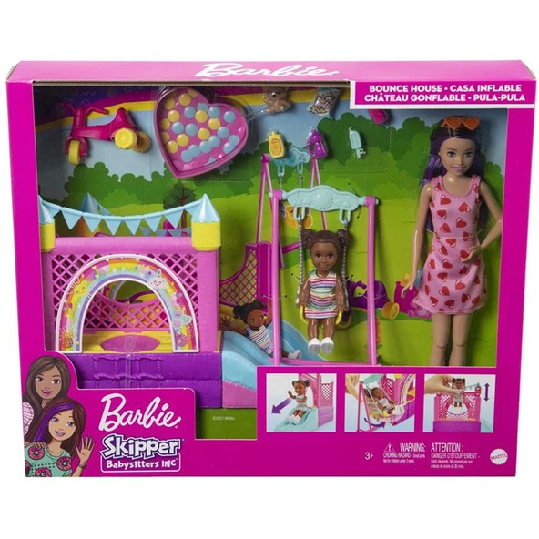 Barbie Bebek Bakıcısı Skipper Oyun Evi Seti HHB67 ürün görseli 1
