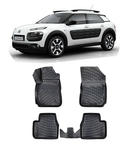 Citroen Cactus BTM 3D Havuzlu Paspas ürün görseli 1