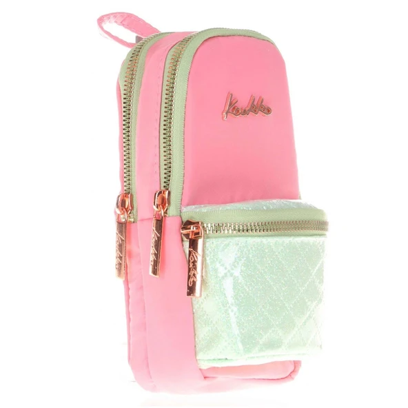 Kaukko Brıght Junıor Bag Kalem Çantası (Kapitone-Rose) K2466 ürün görseli 1