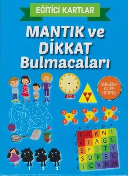 Eğitici Kartlar Mantık ve Dikkat Bulmacaları ürün görseli 1