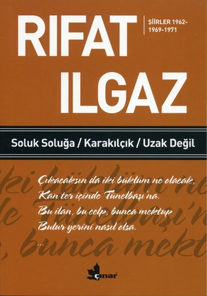 Soluk Soluğa Karakılçık Uzak Değil Şiirler 1962-1969-1971 ürün görseli 1