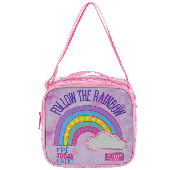 Muggle Beslenme Çantası Soft Rainbow Pembe Mu-6733 ürün görseli 1