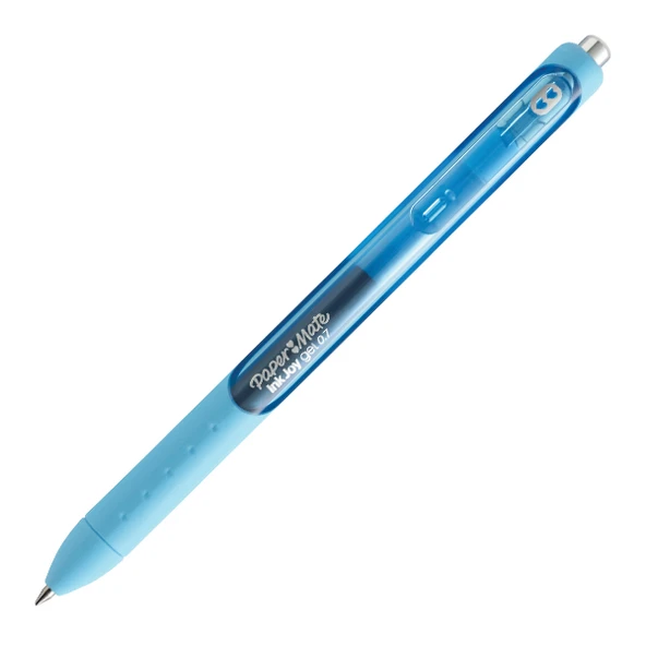 Paper Mate Jel Kalem inkjoy Gel Üstten Basmalı Açık Mavi ürün görseli 1