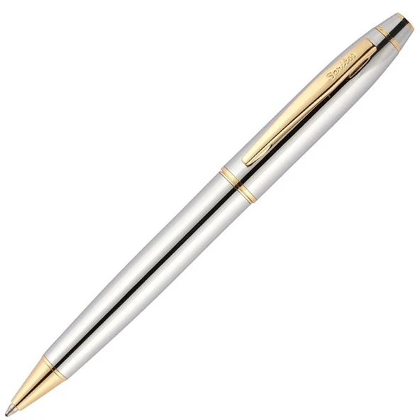 Scrikss Tükenmez Kalem Kutulu Gold Krom 35 ürün görseli 1