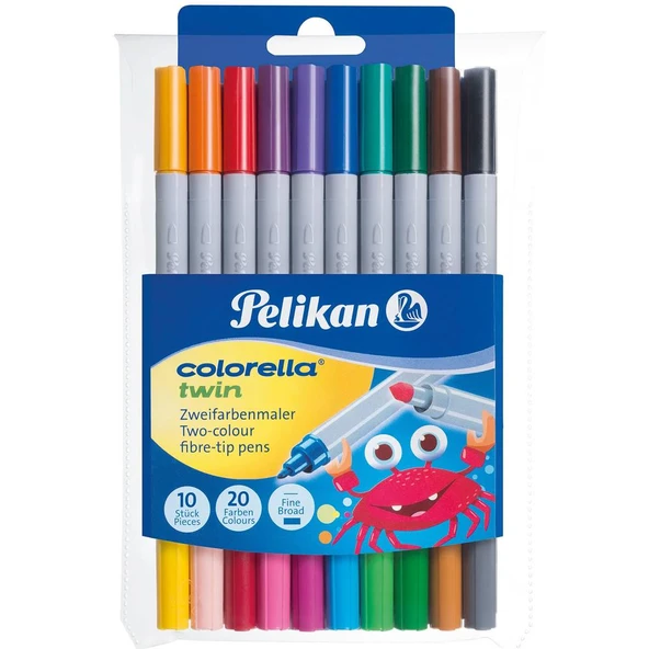 Pelikan Keçeli Kalem Colorella 2 Li Uç 20 Renk 10 Lu 949 511 ürün görseli 1