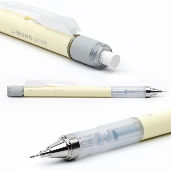 Tombow Versatil Kalem Mono Graph Pastel 0,5 MM Blisterli Krem Sarı ürün görseli 1
