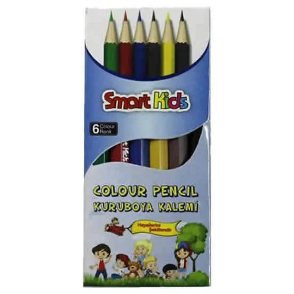 Smart Kıds Kuru Boya Kısa 6 Renk 2966 ürün görseli 1