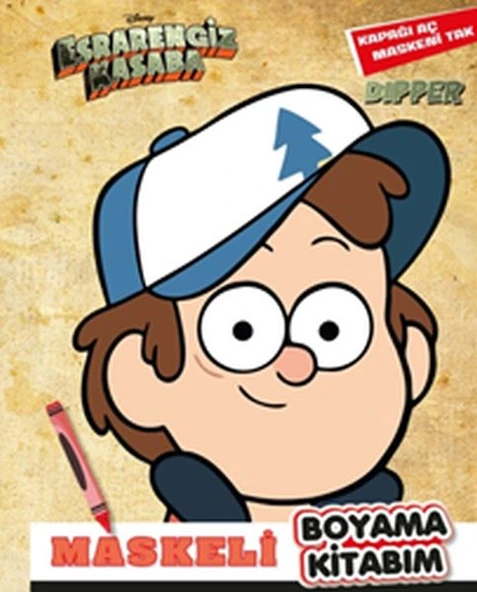 Maskeli Boyama Kitabım Dipper - Esrarengiz Kasaba ürün görseli 1