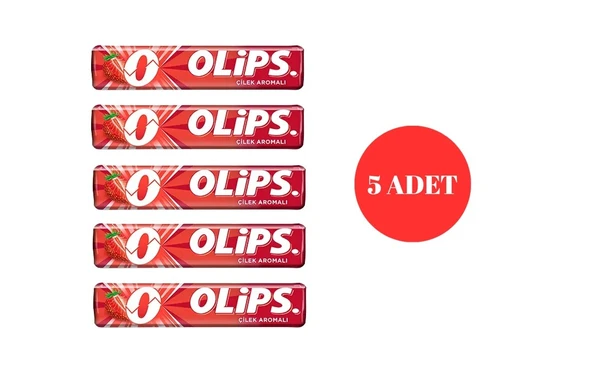 Olips Çilek Aromalı Bonbon Şekerleme 28 g (5 ADET) ürün görseli 1