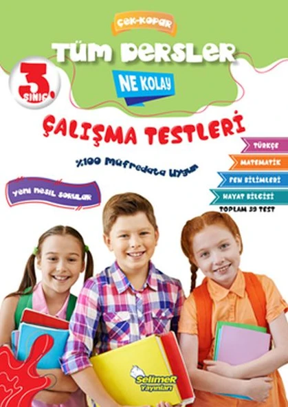 3. Sınıf Tüm Dersler Çek-Kopar Ne Kolay Çalışma Testleri ürün görseli 1