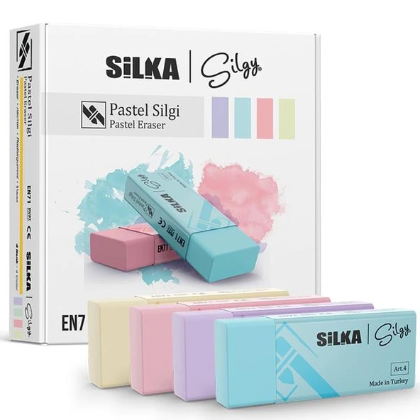 Silka Öğrenci Silgisi Pastel 20 Lİ Art.4 ürün görseli 1