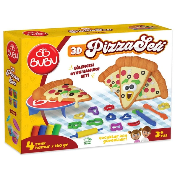 Bu-Bu Oyun Hamuru Seti Pizza (L) BUBU-OH0011 ürün görseli 1
