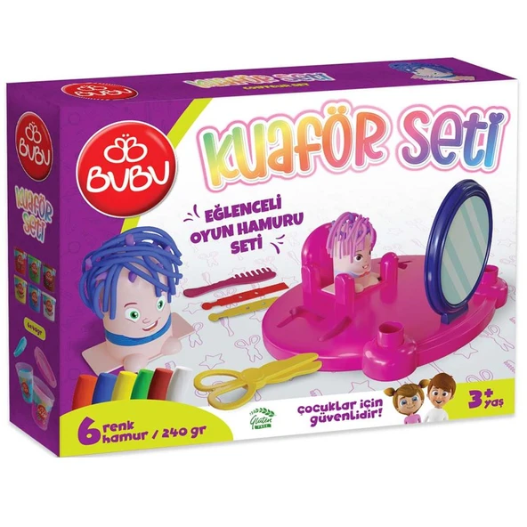 Bu-Bu Oyun Hamuru Seti Kuaför (L) BUBU-OH0014 ürün görseli 1