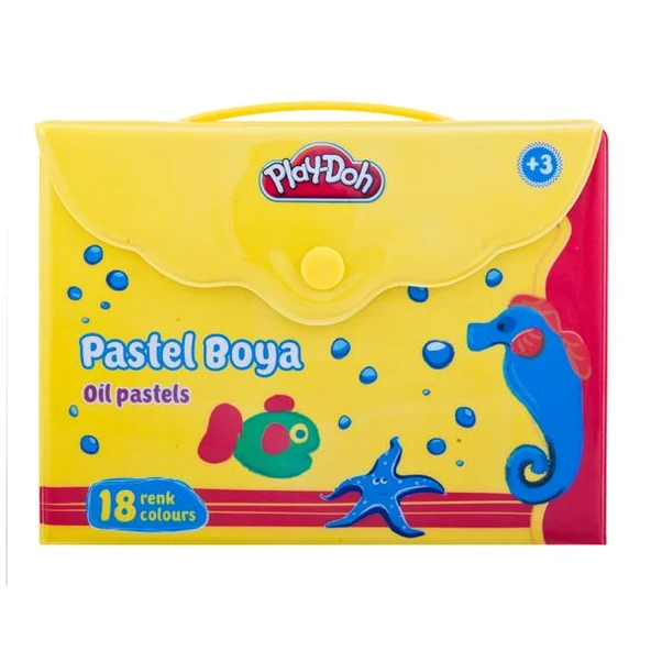 Play-Doh Pastel Boya Çantalı 18 Renk PLAY-PA006 ürün görseli 1