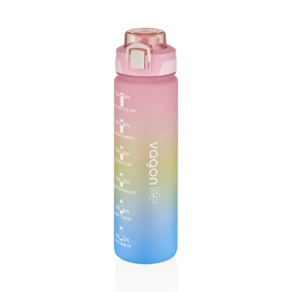 Vagonlife VGN2310 1000ml Pembe Tritan Matara ürün görseli 1