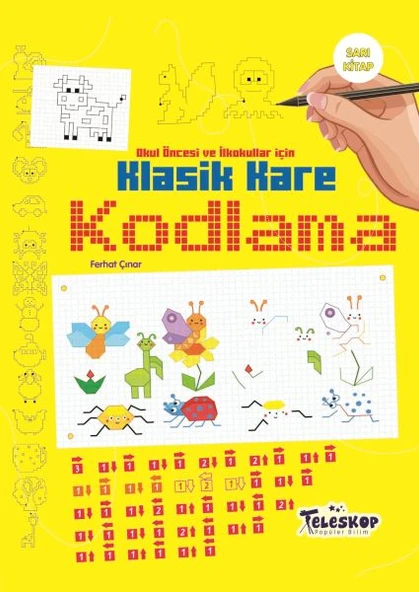Klasik Kare Kodlama Sarı Kitap ürün görseli 1