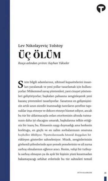 Üç Ölüm ürün görseli 1