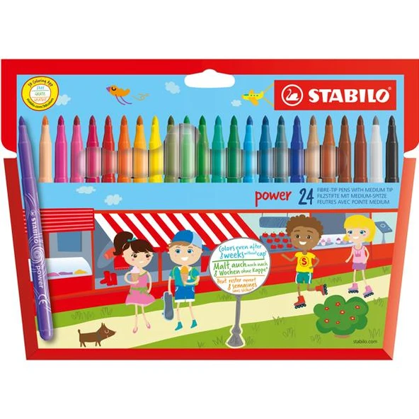 Stabilo Keçeli Boya Kalemi Power 24 Renk 280/24-01 ürün görseli 1