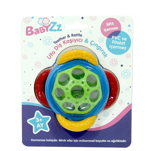 Enfal Babyzz Ufo Diş Kaşıyıcı & Çıngırak BYZ-30800 ürün görseli 1