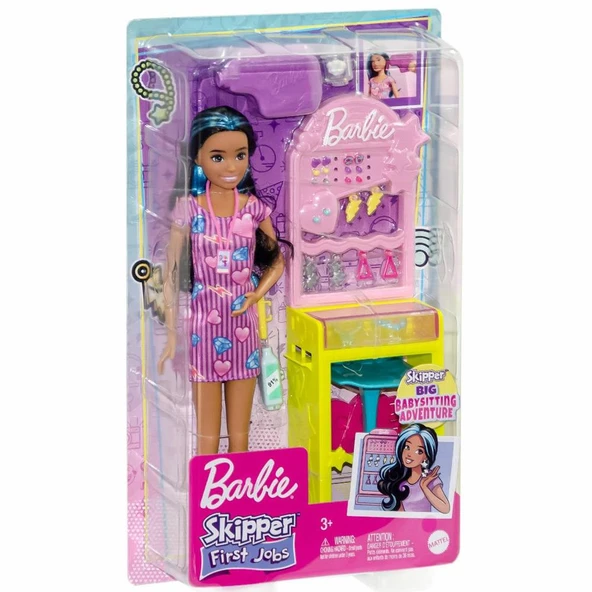Barbie Skipperın Takı Standı Oyun Seti HKD78 ürün görseli 1