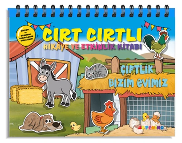 Çiftlik Bizim Evimiz - Cırt Cırtlı Hikaye ve Aktivite Kitap Serisi ürün görseli 1