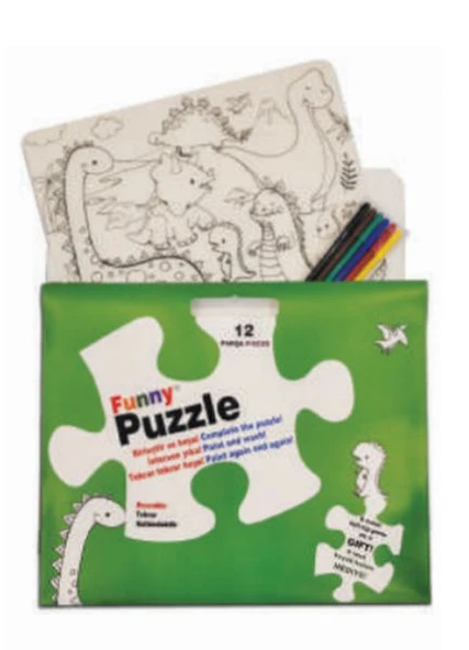 Funny Mat Puzzle - Dinozor Çağı 30x40cm ürün görseli 1