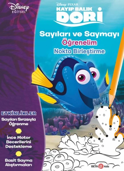 Disney Kayıp Balık Dori Sayıları ve Saymayı Öğrenelim Nokta Birleştirme ürün görseli 1