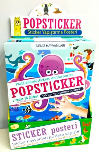 Popsticker-Sticker Yapıştırma Posteri-Stand ürün görseli 1