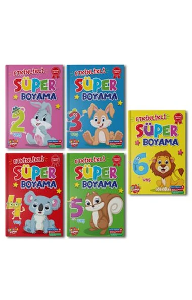 Süper Boyama 10 set+1 Set (55 Kitap) ürün görseli 1