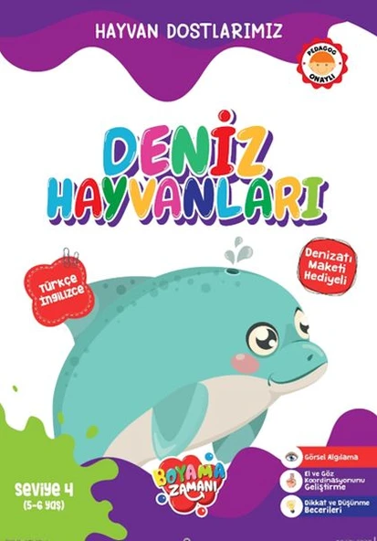 Hayvan Dostlarımız - Deniz Hayvanları Seviye 4 (5-6 Yaş) ürün görseli 1