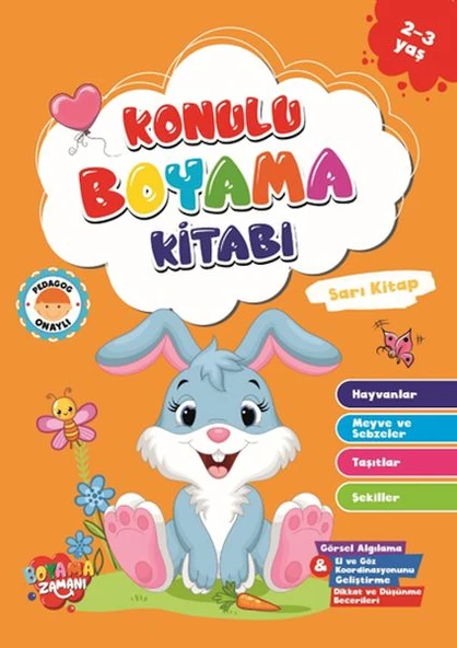 Konulu Boyama - Sarı Kitap(2-3 Yaş) ürün görseli 1