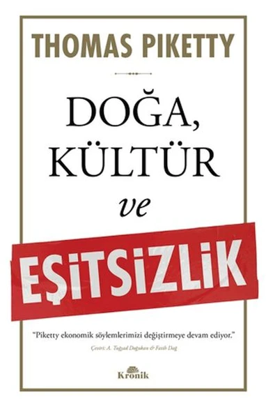 Doğa, Kültür ve Eşitsizlik ürün görseli 1