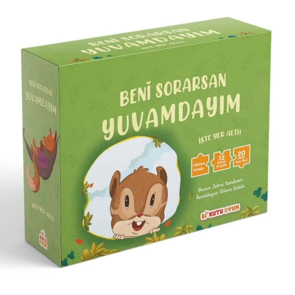 Beni Sorarsan Yuvamdayım-İşte Yer Altı! (Kitap ve Yapboz Seti) ürün görseli 1
