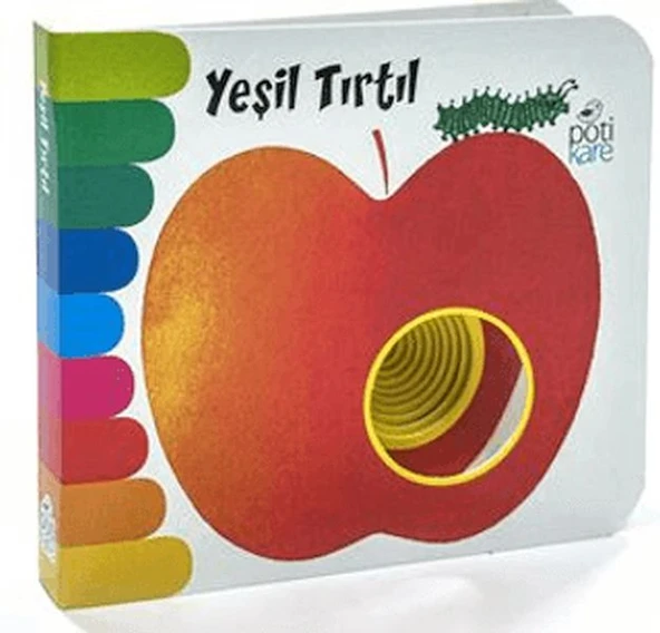 Mini Delikli Kitaplar Serisi - Yeşil Tırtıl ürün görseli 1