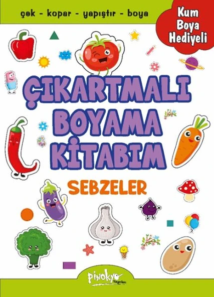 Çıkartmalı Boyama Sebzeler ürün görseli 1