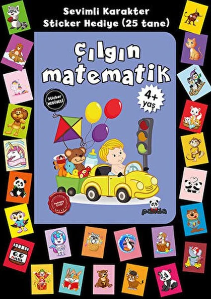 Stickerlı 4+ Yaş Çılgın Matematik ürün görseli 1