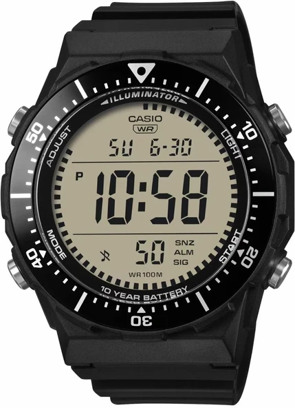 Casio AE-1700H-1AVDF Quartz Siyah Silikon Kordon 10 ATM 47 mm Erkek Kol Saati ürün görseli 1