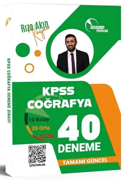 Doktrin KPSS Coğrafya 40 Deneme Çözümlü ürün görseli 1