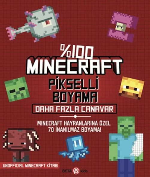 %100 Minecraft Pikselli Boyama - Daha Fazla Canavar ürün görseli 1