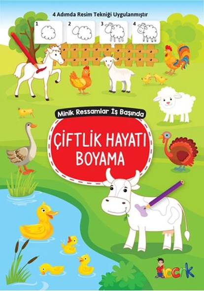 Çiftlik Hayatı Boyama - Minik Ressamlar İş Başında ürün görseli 1
