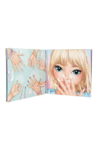 Top Model Create Your Hand Design Colouring Book - Resim 2