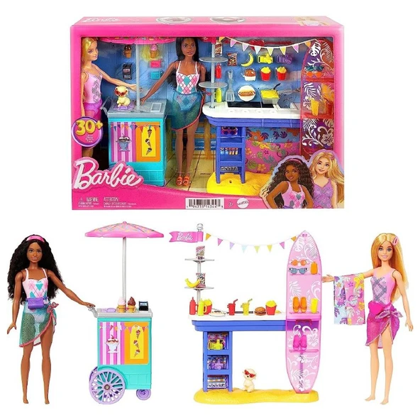 Barbie Brooklyn Ve Malibunun Sahildeki Yiyecek Standı MTL-HNK99 ürün görseli 1