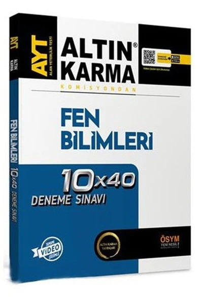 AYT Fen Bilimleri 10 x 40 Deneme Altın Karma ürün görseli 1