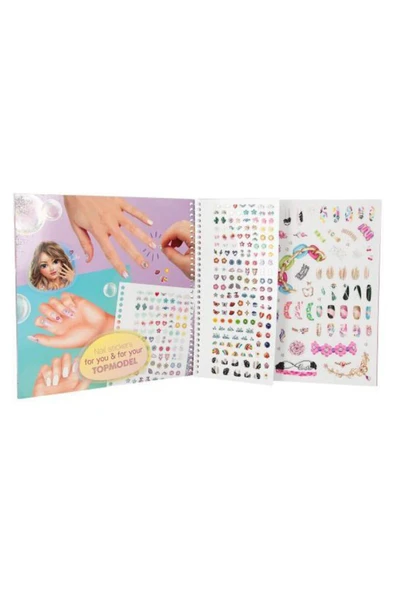 Top Model Create Your Hand Design Colouring Book - Resim 3