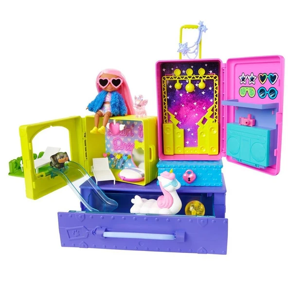 Barbie Extra Mini Bebekler ve Hayvan Dostlarının Seyahat Maceraları HDY91 ürün görseli 1