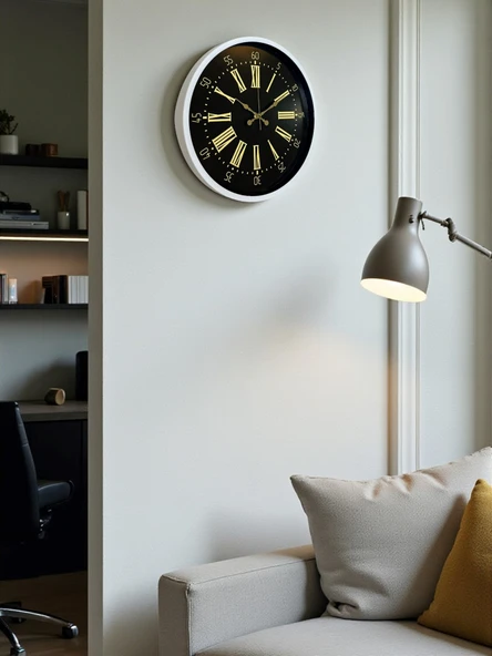 Plentiful   36 Cm Beyaz Dekoratif Duvar Saati - Resim 3