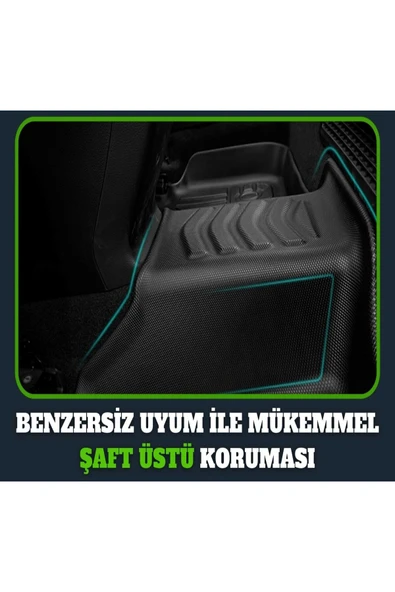 Dacia Duster 4x2 2009-2017 Premium Araca Özel 4D Paspas - Resim 3